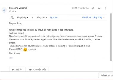 Mme.Fabienne Vauchel - Temoingeuse - Voyage du Vietnam 15 jours